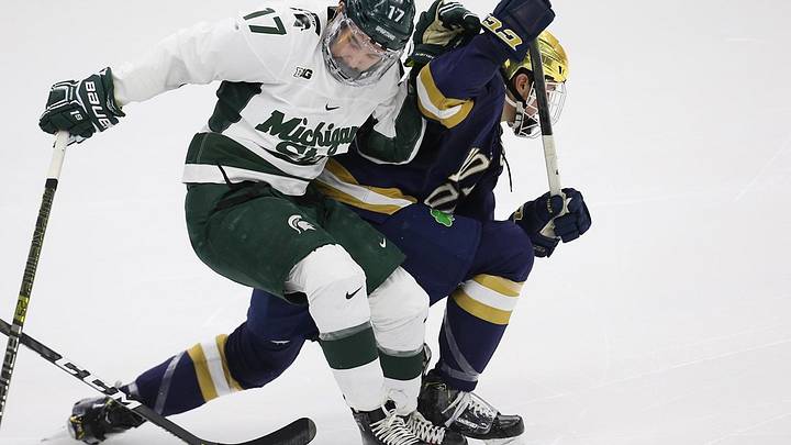 Spartans Clipped by No. 8 Notre Dame, 2-1 Spartans Clipped by No. 8 Notre Dame, 2-1