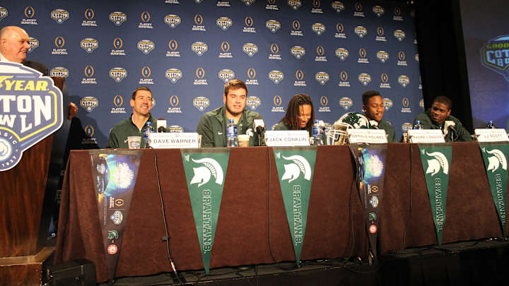 VIDEO:  MSU OC's Warner & Bollman, BAMA DC Smart & Multiple MSU Offensive Players & BAMA Defensive Players!