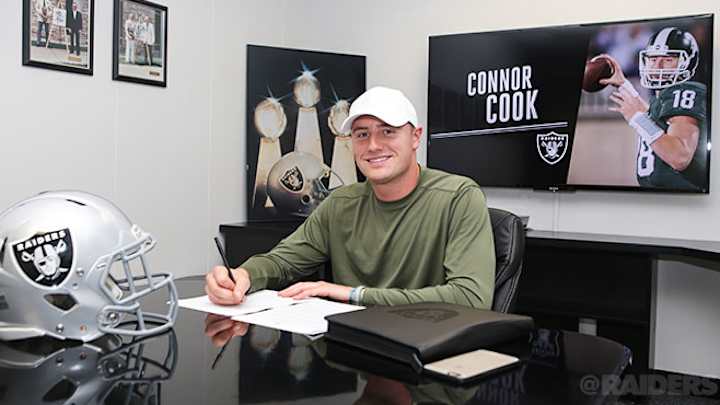 Great News for Former Spartan & Now NFL Oakland Raider QB Connor Cook!