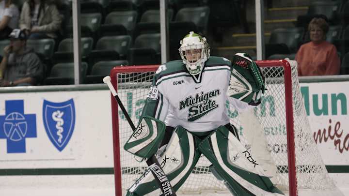 Palmisano Named CCHA Goaltender of the Week