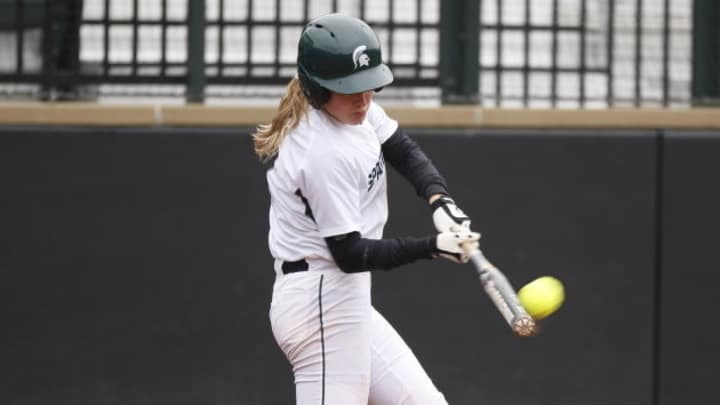 Spartan Softball Slugs It Out With Northwestern, Splits Doubleheader