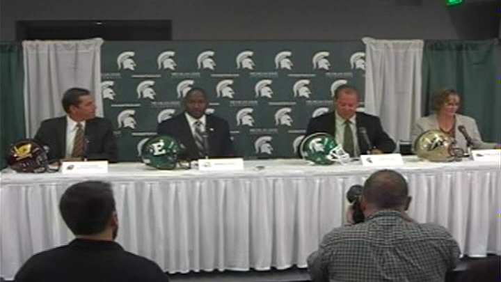 13 New MSU Football Videos Up Now!  Including Cousins and Nichol, J Michael Deane and Rocco Cironi, Jared McGaha and Micajah Reynolds, Joel Nitchman and Brendon Moss, Coaches Ted Gill and Dan Roushar, D.J. Young and Brian Linthicum.  All of that and Mark