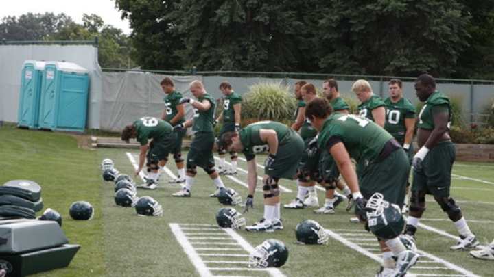 Ethan Ruhland and Blake Treadwell still developing as battle for starting center position continues