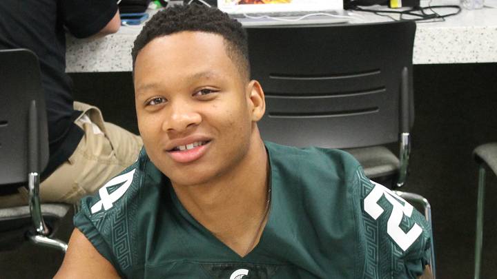 Michigan State RB Gerald Holmes Ready to Rush the Spartans For Back To Back Big Ten Titles Michigan State RB Gerald Holmes Ready to Rush the Spartans For Back To Back Big Ten Titles