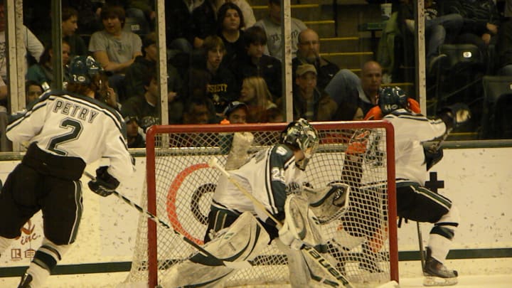 Three Spartan Hockey Players Earn All-Conference Honors:  Tropp, Petry, and Palmisano Selected by Conference Coaches