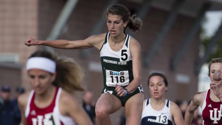 Michigan State track & field saw two records fall, while senior Katie Landwehr earned a Big Ten title.