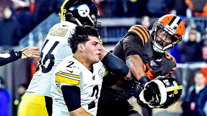 Myles Garrett Not Bothered by Mason Rudolph Helmet Swing