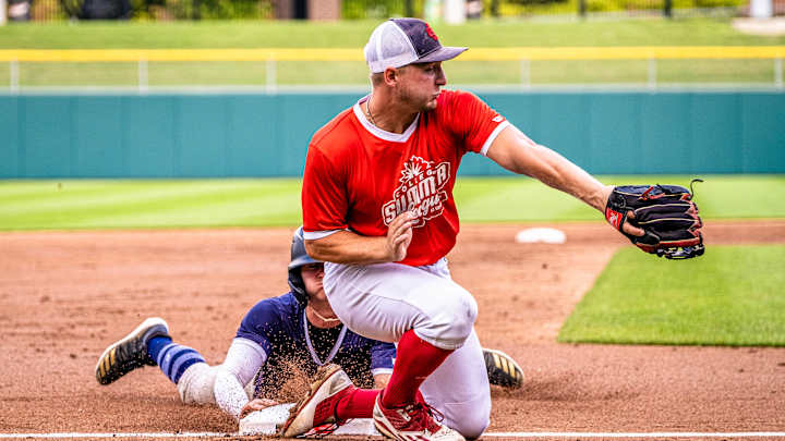 Cole Barr's Sixth-Inning Triple Leads Team Red to All-Star Victory