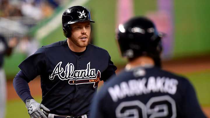 Freddie Freeman on talking with Nick Markakis