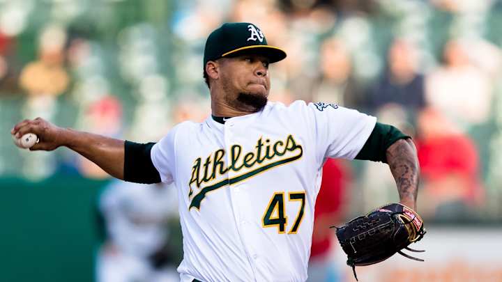 Athletics Still Have Hope Montas Will Pitch in Series Against Giants