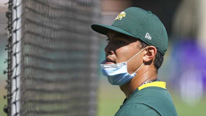 Lack of Velocity Against Giants Doesn't Bother Athletics Manaea After 5-Inning Stint Lack of Velocity Against Giants Doesn't Bother Athletics Manaea After 5-Inning Stint