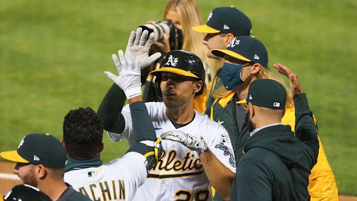 Social Distancing Loses First Confrontation With Celebrating an Athletics Walkoff Win Social Distancing Loses First Confrontation With Celebrating an Athletics Walkoff Win