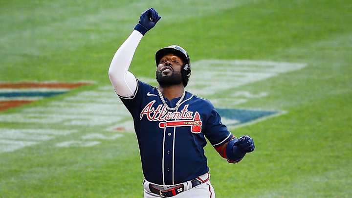 Snitker, Ozuna, Fried & Contreras after Saturday's win Snitker, Ozuna, Fried & Contreras after Saturday's win