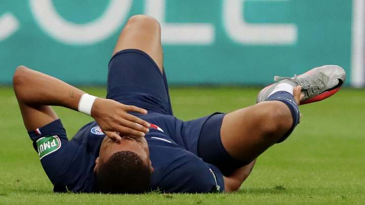 PSG Says Mbappe Has 'Serious Right Ankle Spain'