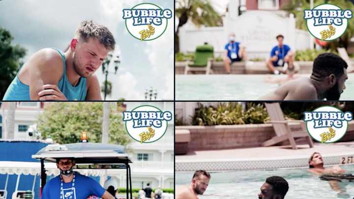 Mavs "Fuego" Pool Day in Orlando Bubble