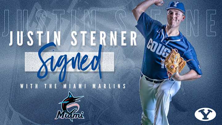 BYU Baseball's Justin Sterner Inks Deal with Miami Marlines