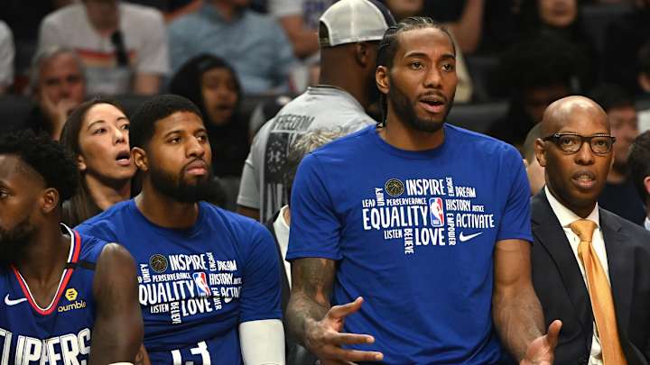 Kawhi Leonard says the NBA hiatus 'really helped' Paul George Kawhi Leonard says the NBA hiatus 'really helped' Paul George