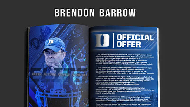 Duke Recruit Brendon Barrow Ranked 8th Best 2021 RB by SI All-American Duke Recruit Brendon Barrow Ranked 8th Best 2021 RB by SI All-American