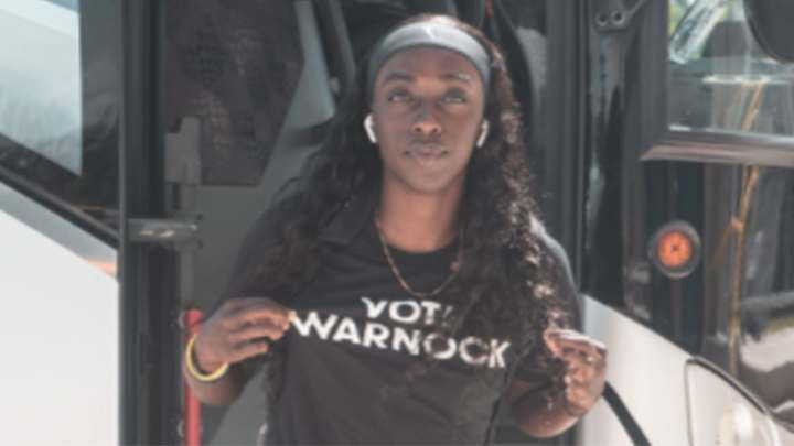 WNBA Players Wear 'Vote Warnock' Shirts Opposing Atlanta Dream Co-Owner