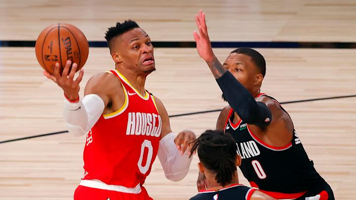 Rockets MVPs Struggle in Third Straight Loss to Damian Lillard, Blazers Rockets MVPs Struggle in Third Straight Loss to Damian Lillard, Blazers