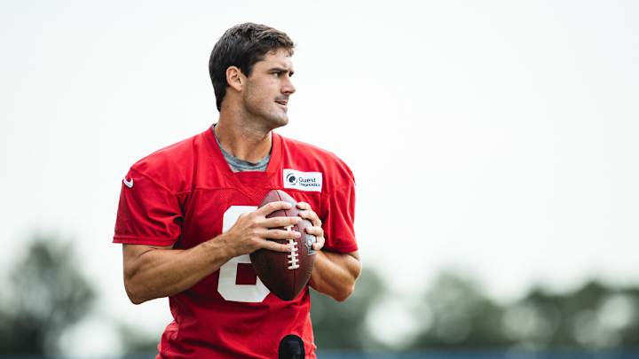Daniel Jones Hopes to Follow the Success of Other NFL Quarterbacks Who Have Bulked Up