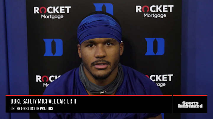 Duke's Michael Carter II: Returning to Practice Was "a Breath of Fresh Air"