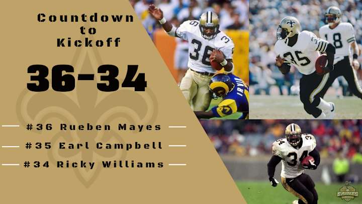 Saints Countdown to Kickoff 2020: A Trio of RBs that Electrified the Dome