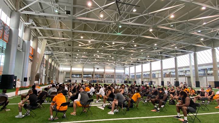 Look: UT Chancellor Meets With Football Team to Discuss Playing in 2020