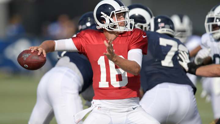 Rams Training camp, Day 1: Jared Goff spins it