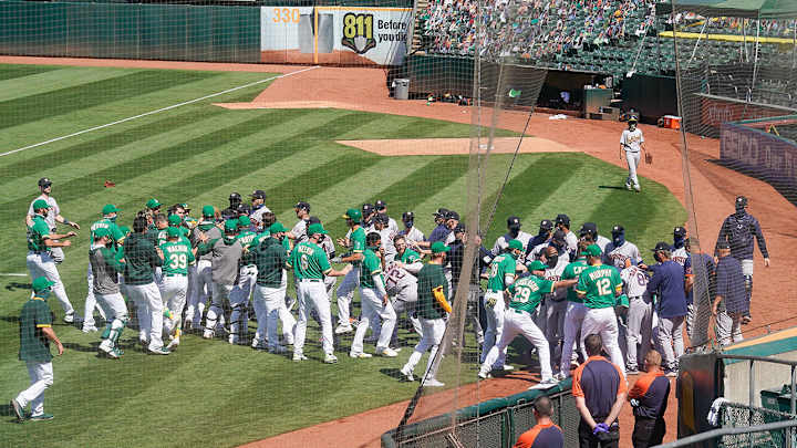 Report: Astros Coach Alex Cintron Receives 20-Game Suspension After Brawl With A's