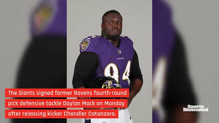 Giants Sign Defensive Tackle Daylon Mack; Release Kicker Chandler Catanzaro
