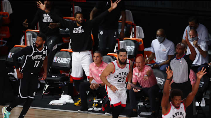 Fred VanVleet's extended range frustrated Nets' defense Fred VanVleet's extended range frustrated Nets' defense