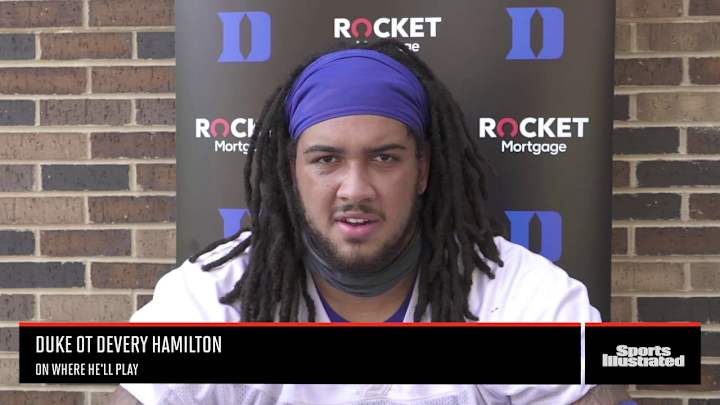 Duke's Devery Hamilton: Happy to Be Back at Tackle