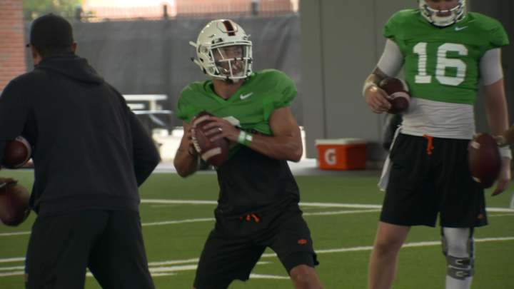 Practice Report: Rattay's Impact on Sanders and QB Room a Positive for Pokes