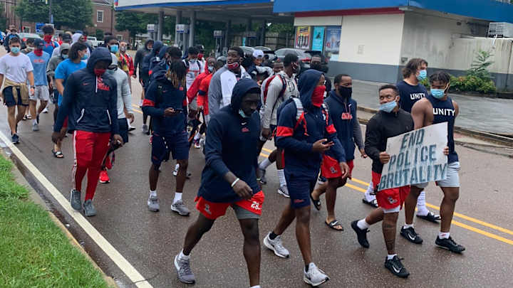 Ole Miss Skips Practice to Protest Racial Injustices, Kiffin in Support