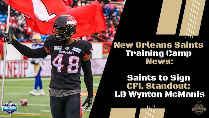 Saints to sign CFL Standout LB Wynton McManis