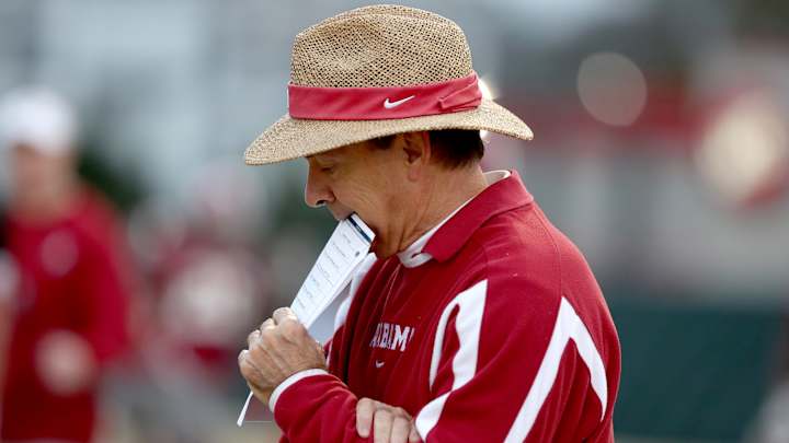 Nick Saban Breaks Down Positions Following Alabama's Final Fall Scrimmage Nick Saban Breaks Down Positions Following Alabama's Final Fall Scrimmage