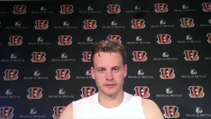 Watch: Joe Burrow discusses his performance after the Bengals scrimmage