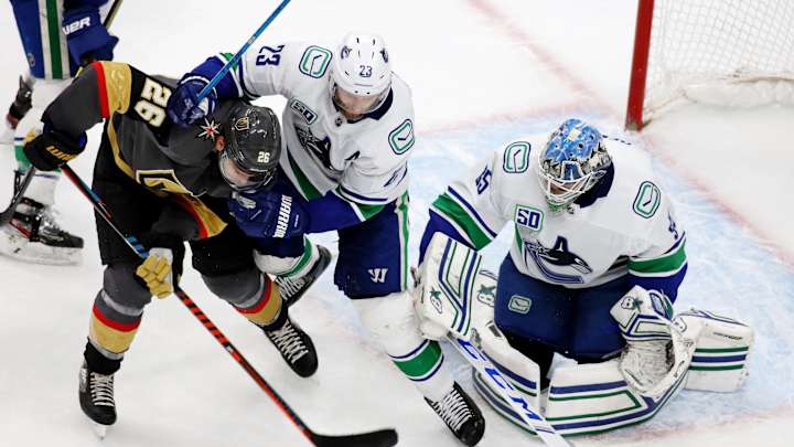 Former Boston College Goalie Thatcher Demko Shines in 2-1 Canucks Win