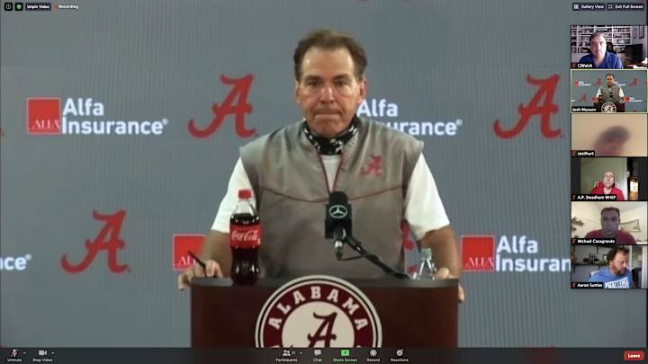 Nick Saban Defends Stance In Racial Injustice Rally Nick Saban Defends Stance In Racial Injustice Rally