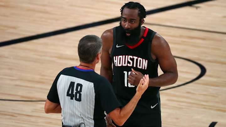 James Harden Perfectly Summed Up His Game 7 Performance With a Curse on Live TV James Harden Perfectly Summed Up His Game 7 Performance With a Curse on Live TV