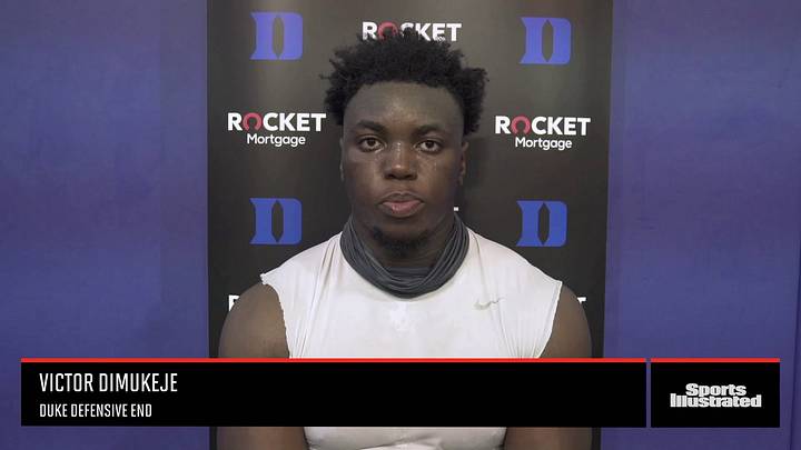 Duke's Victor Dimukeje on the Defense: "We Look Good" Duke's Victor Dimukeje on the Defense: "We Look Good"