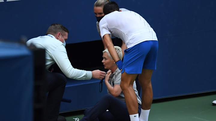 Novak Djokovic Defaulted From U.S. Open After Hitting Line Judge With Ball Novak Djokovic Defaulted From U.S. Open After Hitting Line Judge With Ball