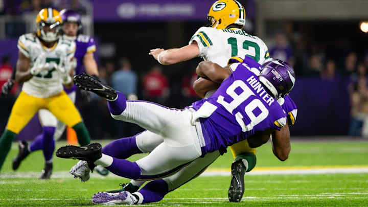 Danielle Hunter Misses Practice, Appears Unlikely to Play Sunday Against Packers
