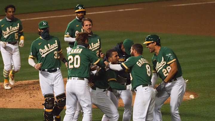 Laureano Delivers in Walkoff Fashion as Athletics Ninth-Inning Magic Continues