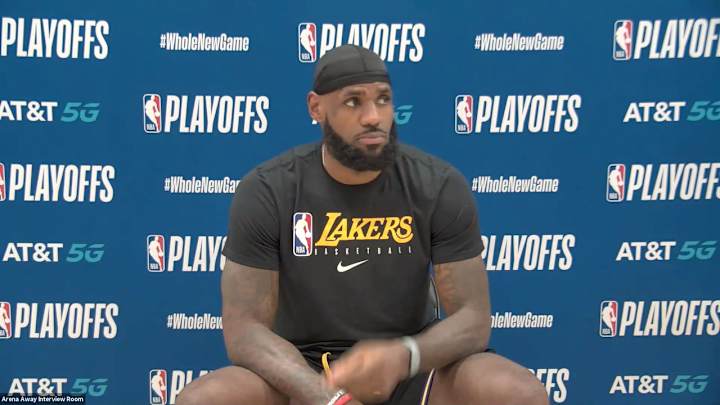 Lakers Frank Vogel Says LeBron James 'Should Be Good To Go' For Game 2 After Tweaking Ankle