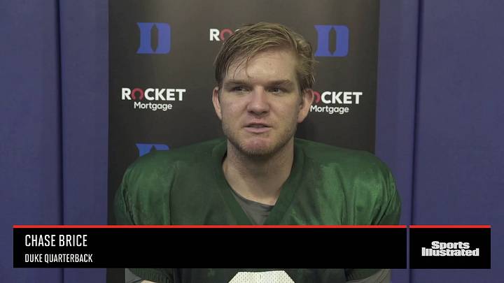 Duke's Chase Brice Ready for First Start Since High School Duke's Chase Brice Ready for First Start Since High School