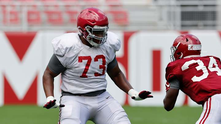 OL Evan Neal, LB Will Anderson Jr. Named Sporting News Preseason First-Team All-Americans