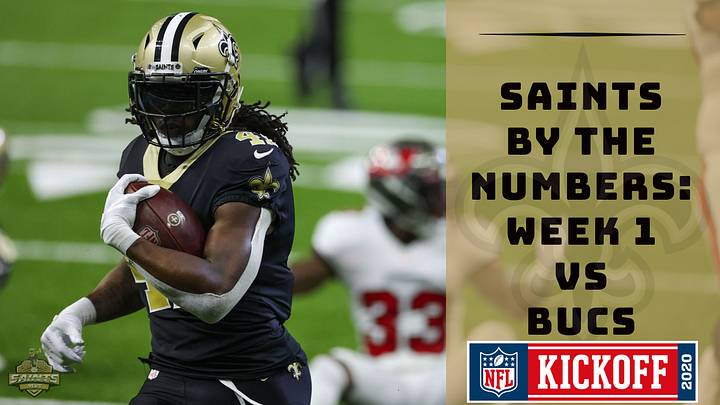 By the Numbers: Saints vs. Buccaneers in Week 1