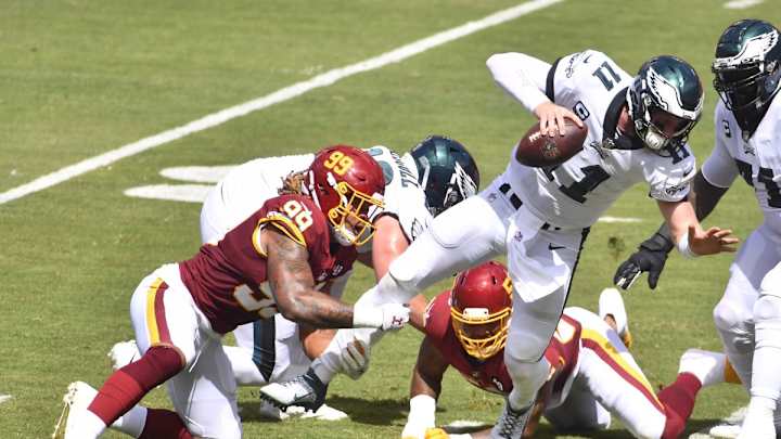 Eagles Sacked by Washington in Opener